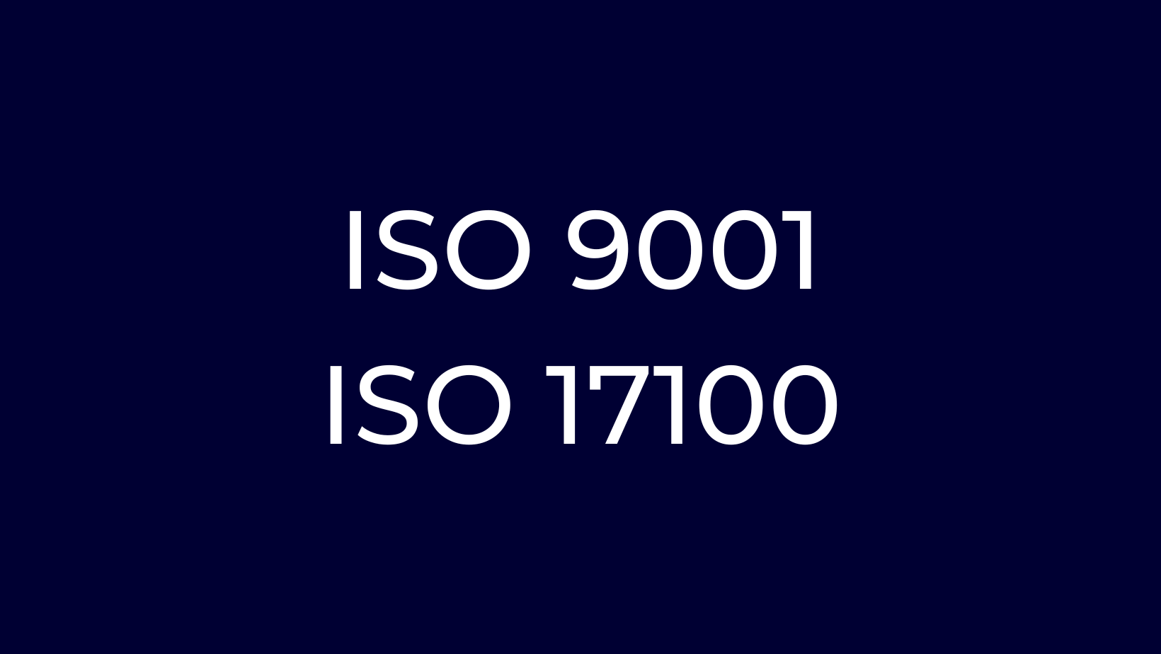 ISO 17100 a ISO 9001