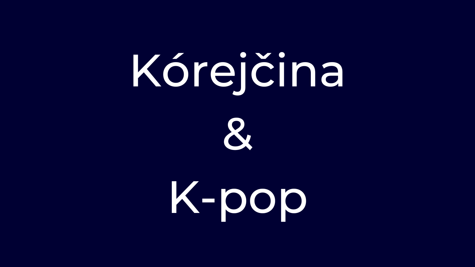 Kórejčina a K-pop