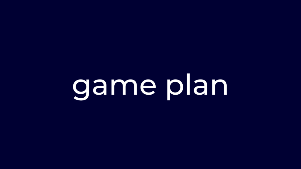 Anglická fráza - Game Plan